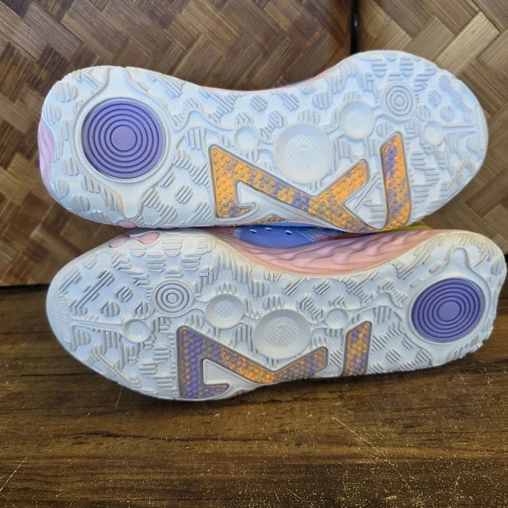Nike Shoes Youth Size 4.5 PG 6 Painted Swoosh Blue Pink D09824-100 New